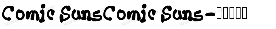 Comic SansComic Sans字体转换